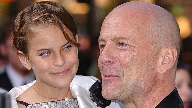 Bruce Willis a jeho dcera Tallulah (2004)