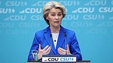 Ursula von der Leyenová na setkání vedení CDU v Berlín (11. bezna 2024)