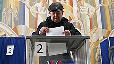 Ruské prezidentské volby probíhají také v Záporoské oblasti, kterou Rusko z...
