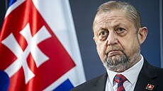 Slovenský prezidentský kandidát tefan Harabin (18. bezna 2024)