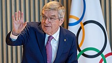 Thomas Bach na zasedání Mezinárodního olympijského výboru