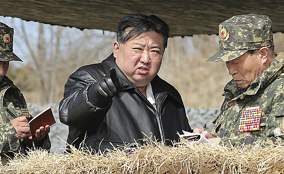 Severokorejský lídr Kim ong-un Kim na snímku ze 7. bezna 2024