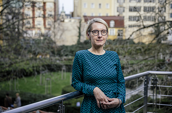 Vedoucí Zastoupení Evropské komise v R Monika Ladmanová (22. bezna 2024)