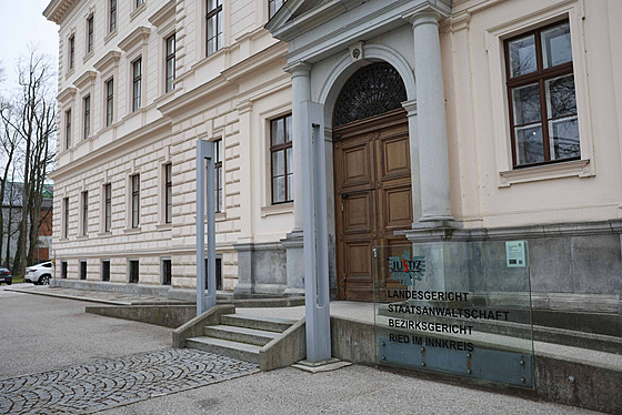 Budova soudu v hornorakouském mst Ried im Innkreis. (1. bezna 2024)