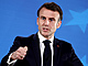 Francouzsk prezident Emmanuel Macron na summitu ldr Evropsk unie v Bruselu...