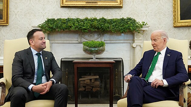 Irsk premir Leo Varadkar navtvil Bl dm. (15. bezna 2024)