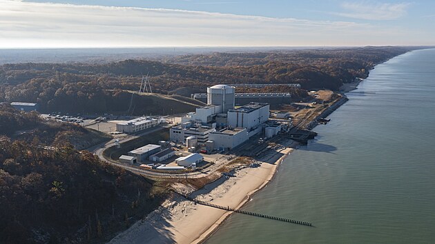 Jaderná elektrárna Palisades v americkém Michiganu na behu stejnojmenného...