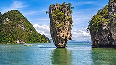 Thajský ostrov Khao Phing Kan, nebo také Ostrov Jamese Bonda