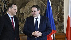 Ministr zahranií Jan Lipavský se seel v Praze se svým polským protjkem...