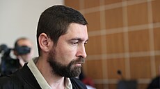 Ukrajinec Roman Rohozin u soudu kvli násilné smrti Roma v Brn (22. bezna...