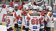 Hokejisté Pardubic slaví postup do semifinále play off.