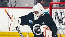 Ivan Fedotov na tréninku Philadelphia Flyers