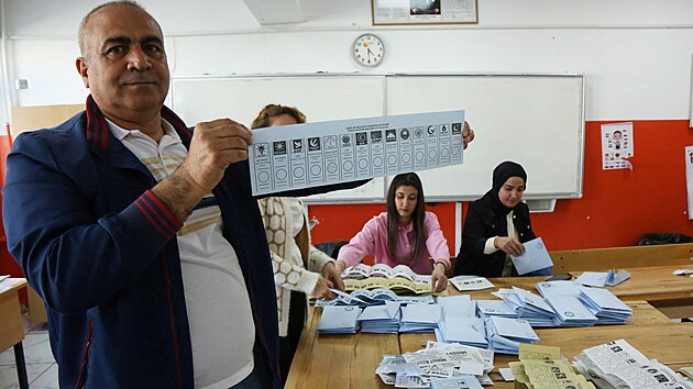 V mstnch volbch mohlo volit asi 61,4 milionu tureckch voli. (31. bezna 2024)
