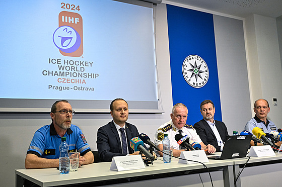 Tisková konference ke spolupráci organizátor mistrovství svta v ledním hokeji...