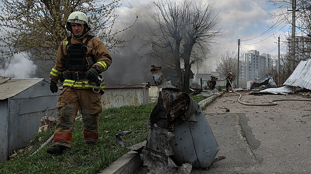 Nsledky ruskho toku v Charkov (7. dubna 2024)