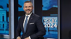 Vítz prezidentských voleb Peter Pellegrini navtívil televizi JOJ. (7. dubna...