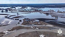 Ruskou Orenburskou oblast suují záplavy kvli stoupajícím vodám po jarním tání...