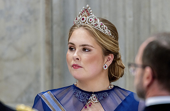 Nizozemská korunní princezna Amalia (Amsterdam, 17. dubna 2024)