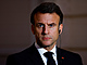 Francouzský prezident Emmanuel Macron pi setkání se srbským prezidentem...
