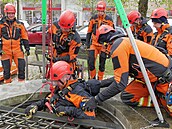 Cviení hasi ve áru nad Sázavou (18. dubna 2024)