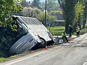 Nehoda autobusu na Píbramsku (18. dubna 2024)