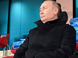 Ruský prezident Vladimír Putin na slavnostním zahájení zimních olympijských her...