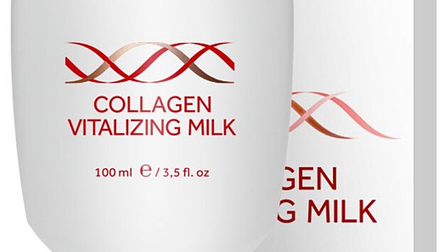Kolagenov vitalizujc mlko dopeje pleti extrmn jemnou pi j a zajist kvalitn z a etrn oeten, zklidnn a vypnut, cena 399 K