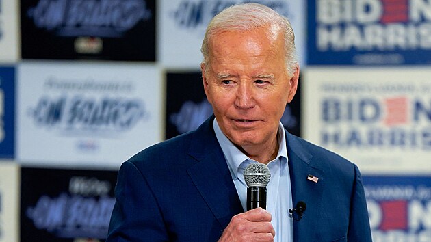 Americk prezident Joe Biden se astn akce v centru Martina Luthera Kinga ve...