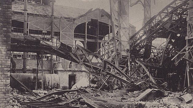 Nsledky srie vbuch v Dole Gabriela v dubnu 1924, tedy ped sto lety. (14. dubna 2024)