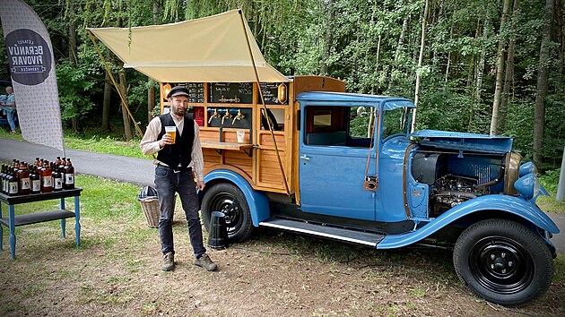 Na festivaly vyjídí Beranv pivovar stylovým pivním truckem.