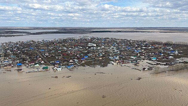 V severn sti Kazachstnu dl pokrauj evakuace kvli zplavm, kter jsou nejhor za destky let. (17. dubna 2024)