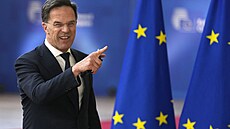 Nizozemský premiér Mark Rutte pichází na summit EU v Bruselu. (17. dubna 2024)