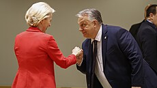Na summit Evropské unie dorazil i maarský premiér Viktor Orbán. Na snímku...
