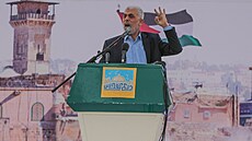 Jeden z vdc palestinského teroristického hnutí Jahjá Sinvár (14. dubna 2023)