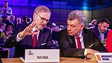 Pedseda ODS a premiér Petr Fiala a ministr spravedlnosti Pavel Blaek (ODS) na...