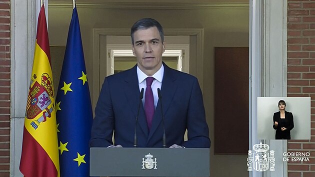 Projev panlského premiéra Pedra Sáncheze (29. dubna 2024)