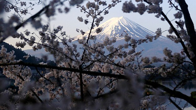 Japonsk hora Fudi (14. dubna 2024)