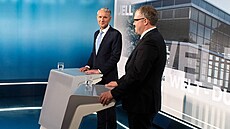 Duel. ivá debata na videokanálu listu Die Welt mezi durynským kandidátem AfD...