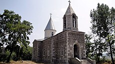 Kostel svatého Jana Ktitele v ue v Náhorním Karabachu (19. srpna 2010)