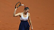 Marta Kosuková ve finále turnaje ve Stuttgartu.