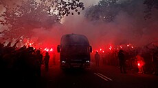 Atmosféra ped zápasem Barcelony s PSG (16. dubna 2024)
