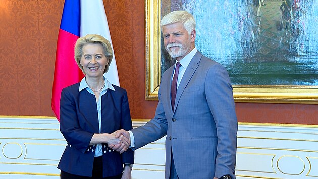 Prezident Petr Pavel a pedsedkyn Evropsk komise Ursula von der Leyenov