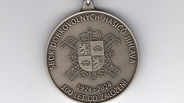 Medaile ke 100 letmu vro SDH Jihlava