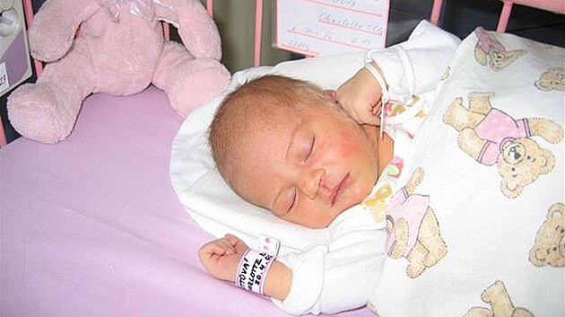 Charlotte Ella Gottov&aacute; tři dny po narozen&iacute; (3. května 2006)