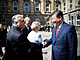 Maarský premiér Viktor Orbán vítá ínského prezidenta Si in-pchinga v...