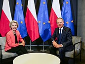 Polský premiér Tusk v Katovicích spolu s Ursulou von der Leyenovou zahájil...