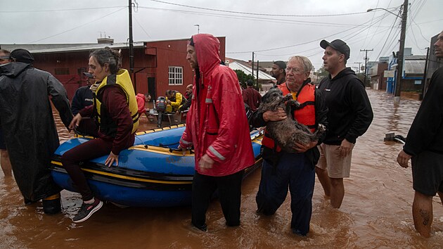 Záplavy na jihu Brazílie (2. května 2024)