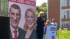 Hnutí ANO zahájilo ve Zlín kampa do europarlamentu. Na snímku je Alena...