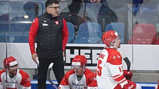 Slovenský trenér polské hokejové reprezentace Róbert Kalaber.