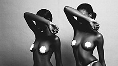 Snímek nigerijského fotografa Lakina Ogunbanwa na výstavě Prsa v Itálii